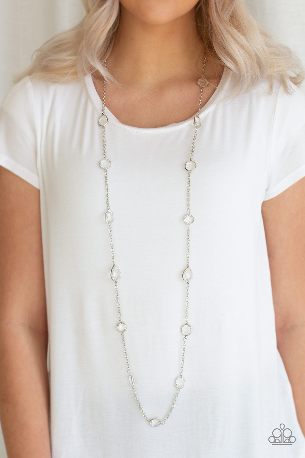 Glassy Glamorous - White - HTO Bling